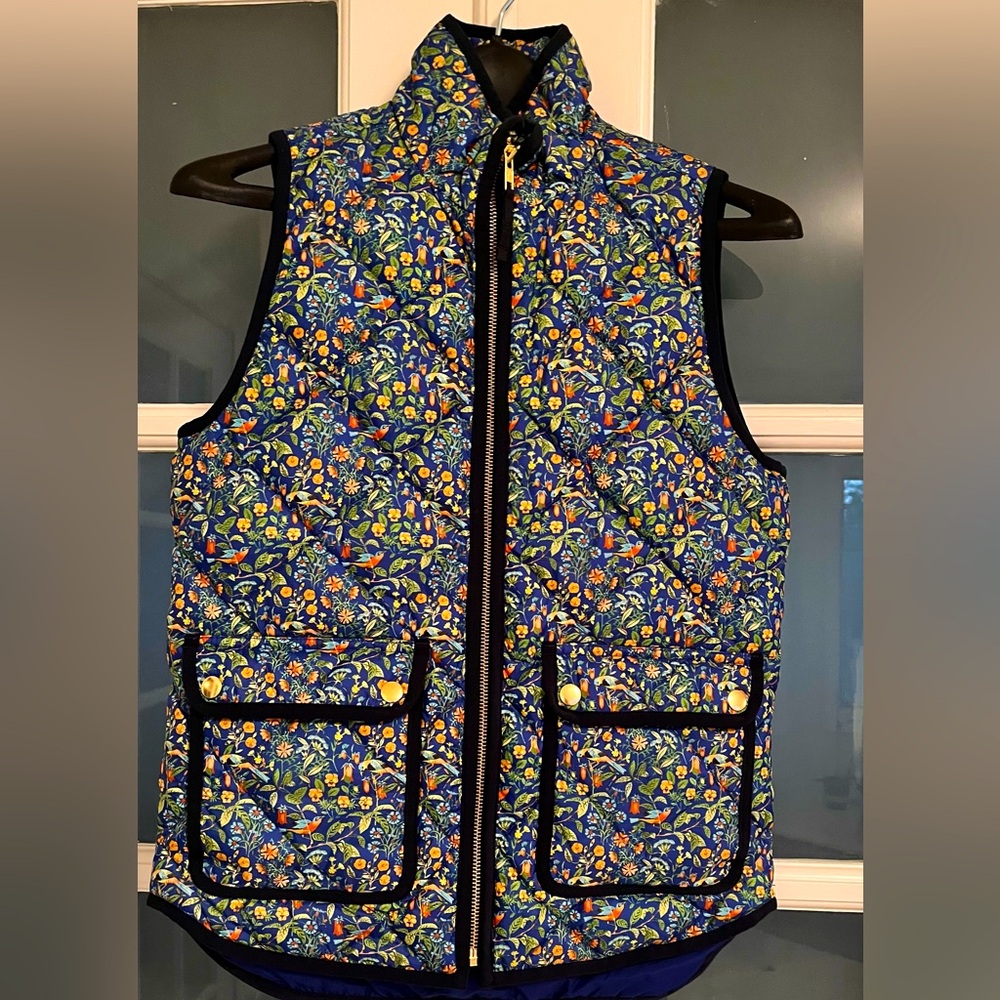 Strawberry Thief Liberty print down vest